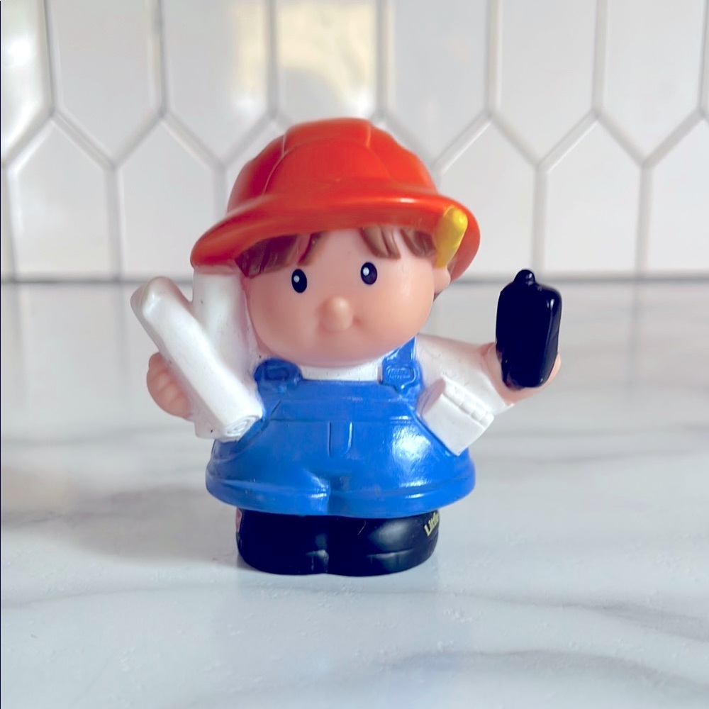 ❌❌Sold❌❌Fisher Price Little People Stack ‘n Crash Worksite Figure